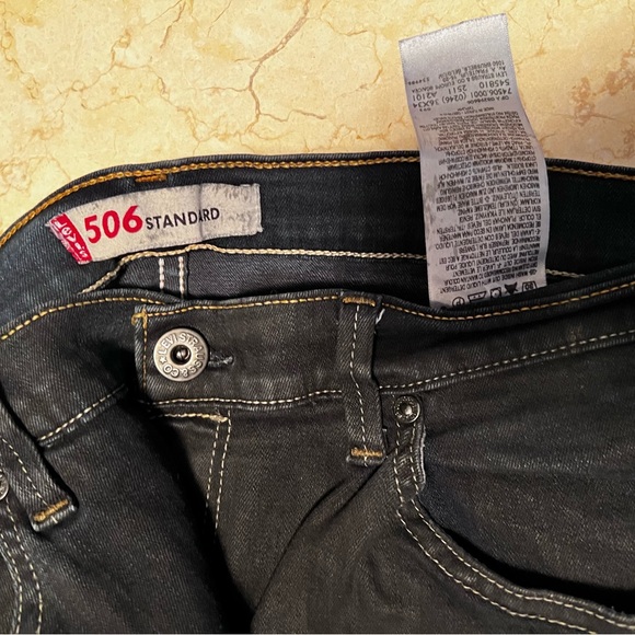 LEVIS- MEN’s BLACK JEANS- 506 Standard 36x34 | 98% cotton - Picture 5 of 7